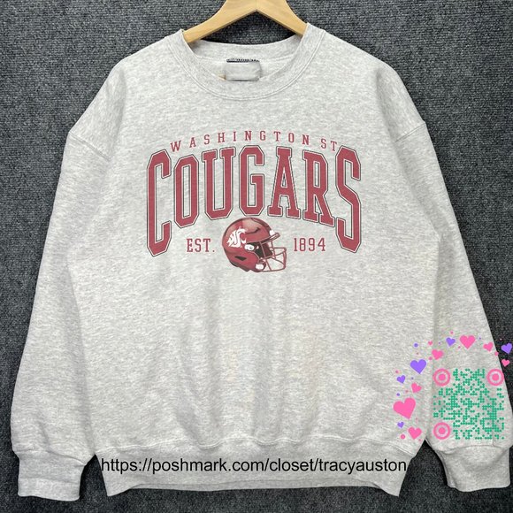 Washington State Cougars Football Sweatshirt, Washington State University Shirt - Picture 1 of 2